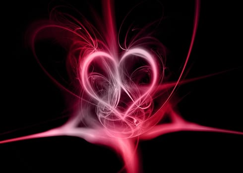 Abstract background with heart shape