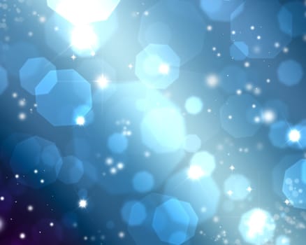 Christmas background of bokeh light effect