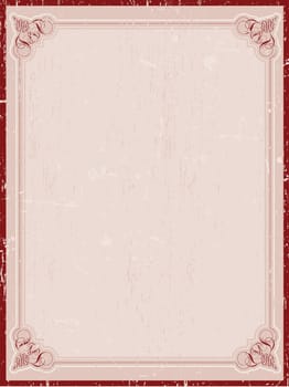 Decorative grunge vintage style border