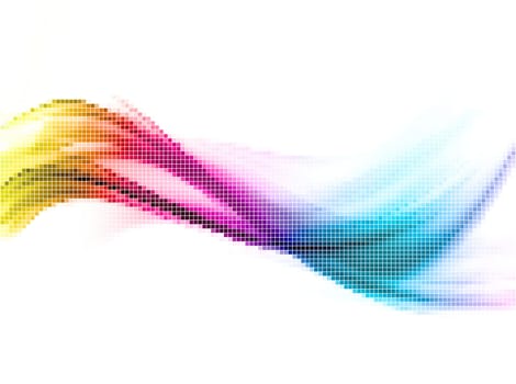 Abstract mosaic background with rainbow colours