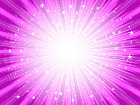 Starburst background in shades of PINK