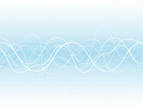 Abstract wave background with a mosaic effect