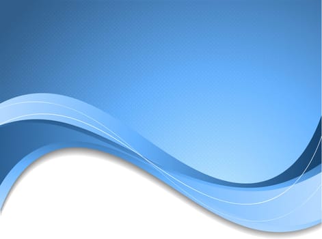 Abstract blue background with flowing lines