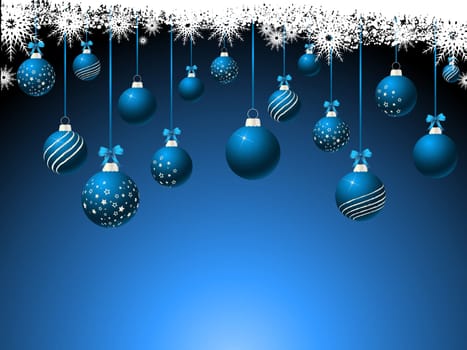 Hanging Christmas baubles