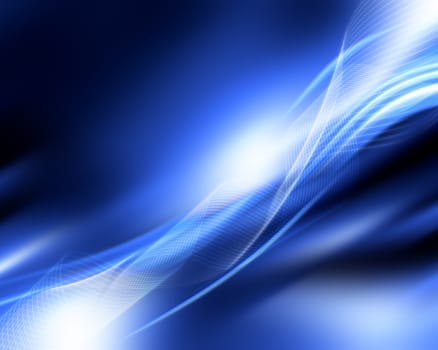 Abstract motion background in shades of blue