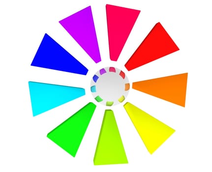 rainbow colors