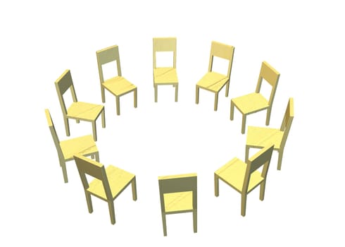 Circle of chairs