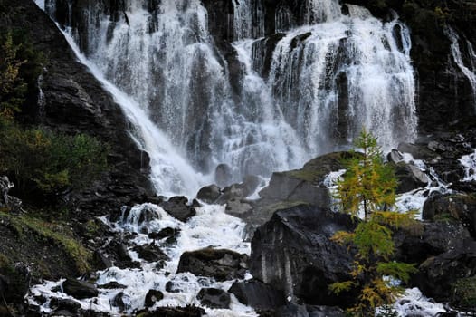 Simmental Waterfall in Switzerland