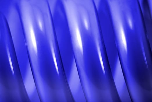 The spiral structure  is photographed close up