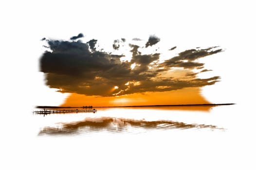 Pictures taken in Steinhude,sunset at the Steinhuder Meer.