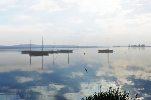 Pictures taken in Steinhude by the sea,at sunset by the lake.