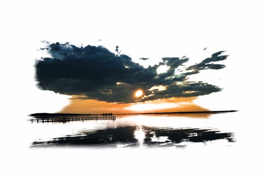 Pictures taken in Steinhude,sunset at the Steinhuder Meer.