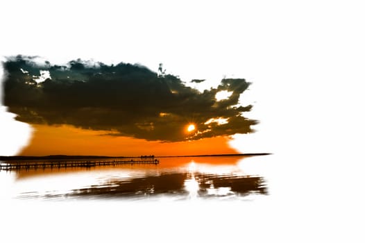 Pictures taken in Steinhude,sunset at the Steinhuder Meer.
