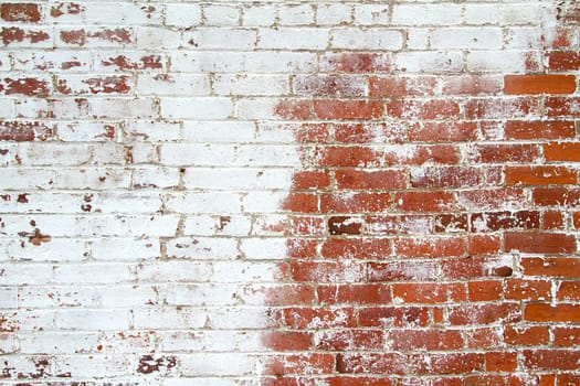 The dirty texture of a brick patterned wall