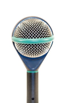 On stage microphone for a recording studio artist