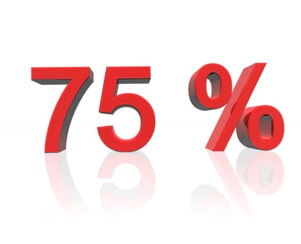 75 percent