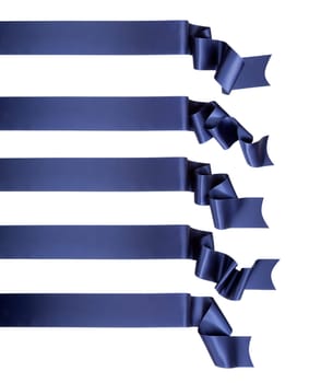 Elegance blue ribbon banner collection