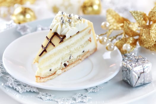 Delicious marchpane cake for Christmas