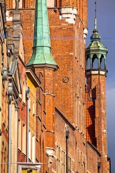 Old town buildings in the centre of Gdansk Poland