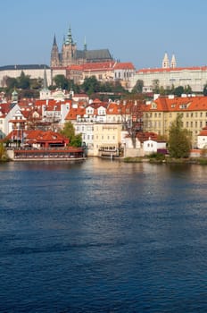 Prague Castle and Vltava River, Czech Republic