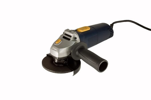 Powertool  grinder isolated on white background.