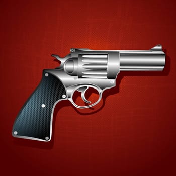 Grunge hand gun background, abstract art illustration