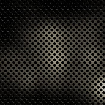 Shiny perforated metal texture