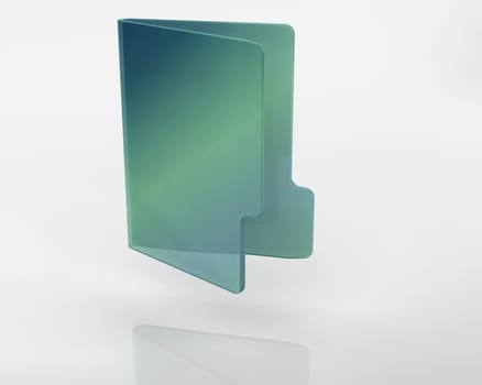 3D render of a computer system icon