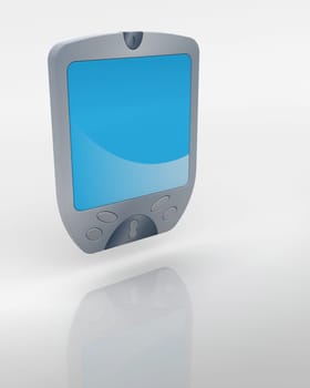 3D render of a computer system icon