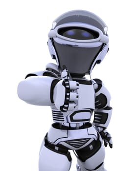 3D render of a robot