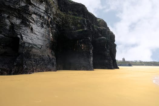 a scenic view of the ballybunion coastline on irelands west coast