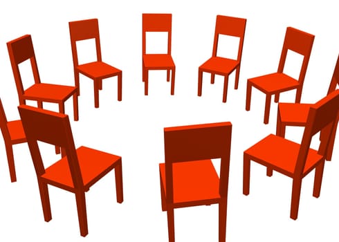 Circle of chairs