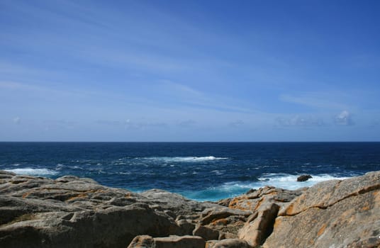 Coast of the atlantic ocean in Galicia,Spain