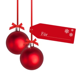 Christmas baubles with pendant