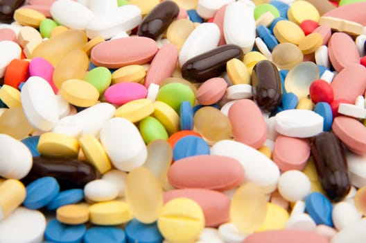 background made of colorful pills  texture