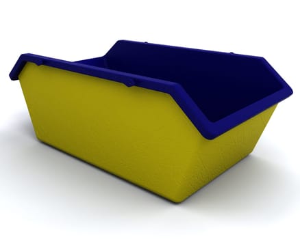 3D render of Refuse skip for consctruction industry