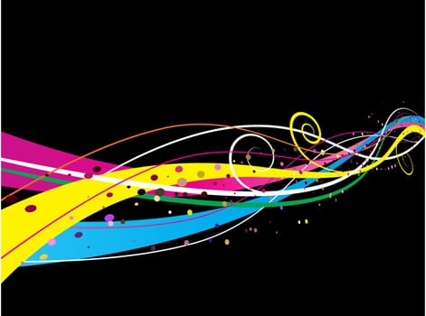 Abstract background in bright colours