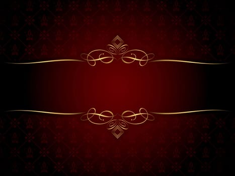 Decorative gold border