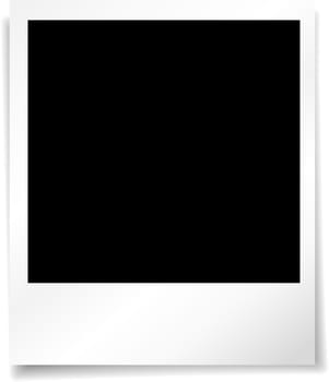 Blank photo background with a drop shadow