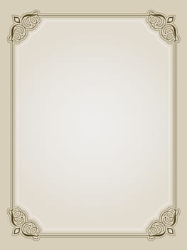 Vintage style ornate border