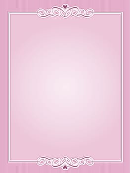 Decorative Valentines border