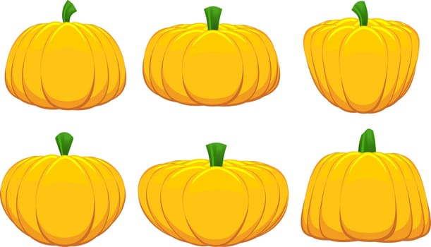 Collection of various designs of pumpkin