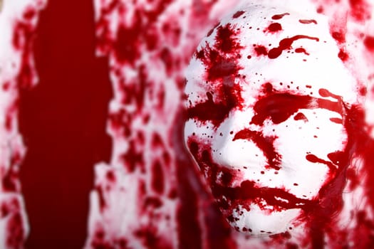 Mask Red White 3