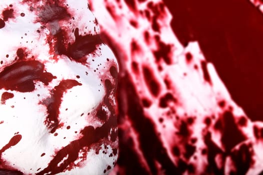 Mask Red White 5