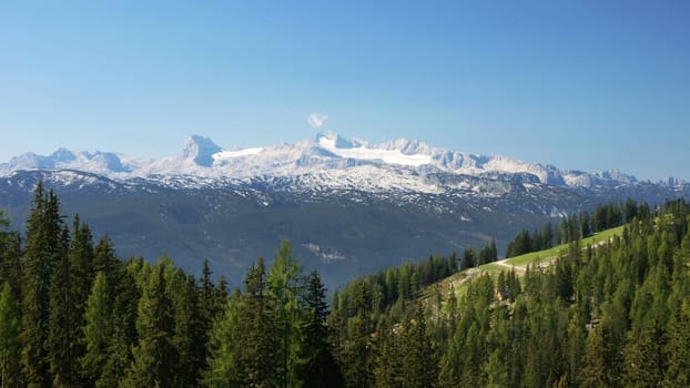 View from the Tauplitzalm to the Dachstein