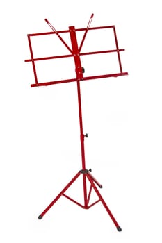 Music stand isolated on white background