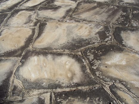 An interesting pattern on sandstone paving