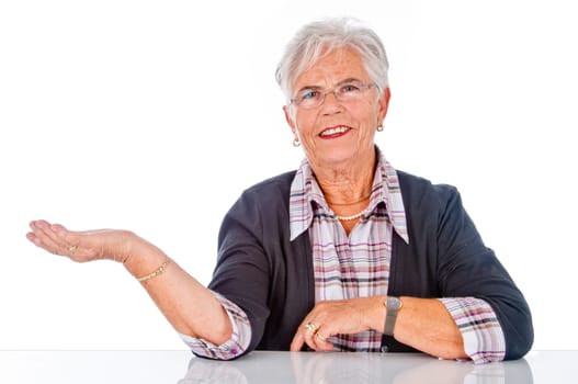 Satisfied senior citizen