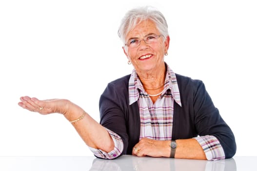 Satisfied senior citizen