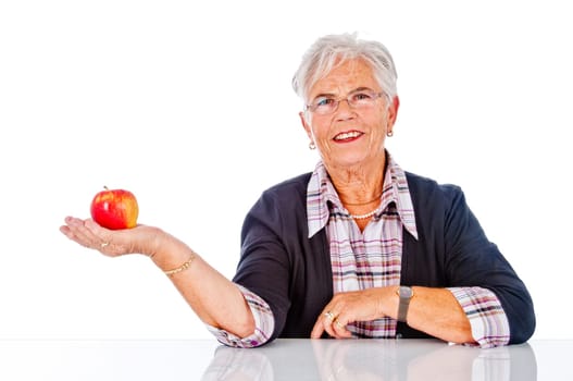 Satisfied senior citizen